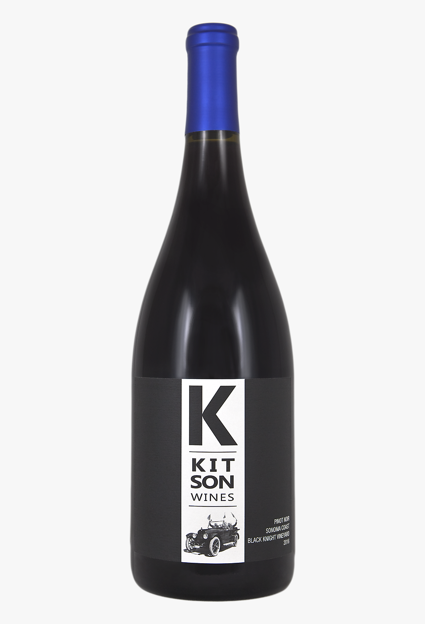 2016 Black Knight Pinot Noir Bottle - Glass Bottle, HD Png Download, Free Download