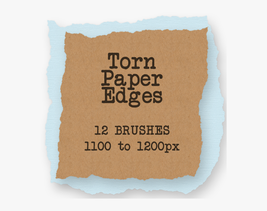 100 Creative Sets Of Photoshop Paper Brushes - Torn Paper Edge, HD Png Download, Free Download