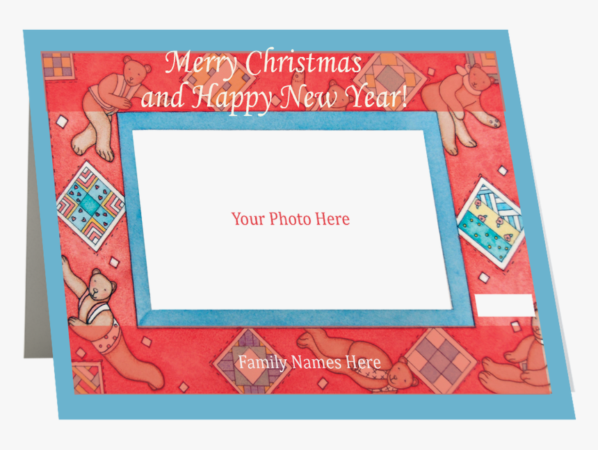 Artist Signature Holiday Photo Card "christmas Bears - Picture Frame, HD Png Download, Free Download