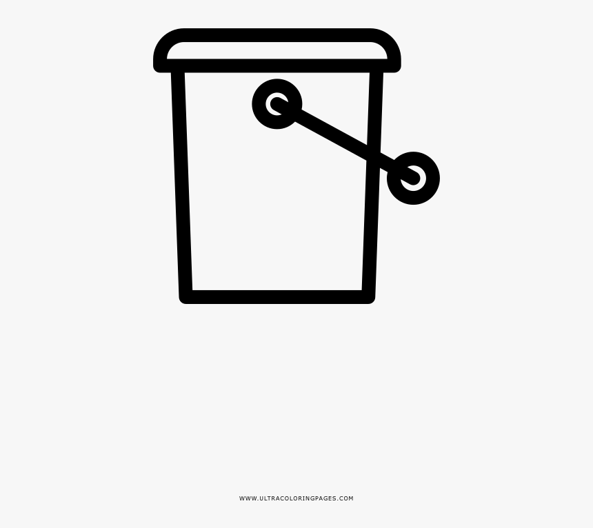 Paint Bucket Coloring Page, HD Png Download, Free Download