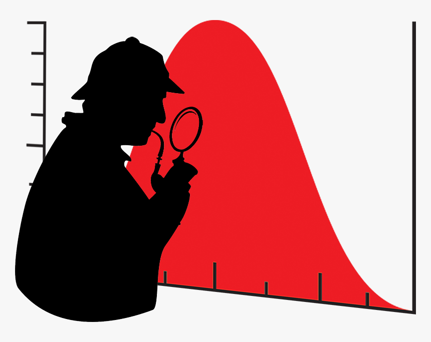 Sherlock Holmes And The Bell Curve - Sherlock Holmes Silhouette, HD Png Download, Free Download