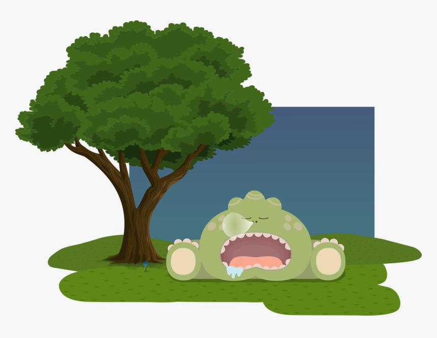 Background, Calm, Cute, Dinosaur, Glitch, Kids, Monster - Cute Sleeping Monster, HD Png Download, Free Download