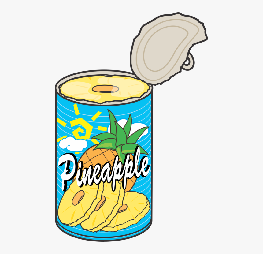 Tin Can Pineapple Food Fizzy Drinks - Can Clipart, HD Png Download, Free Download