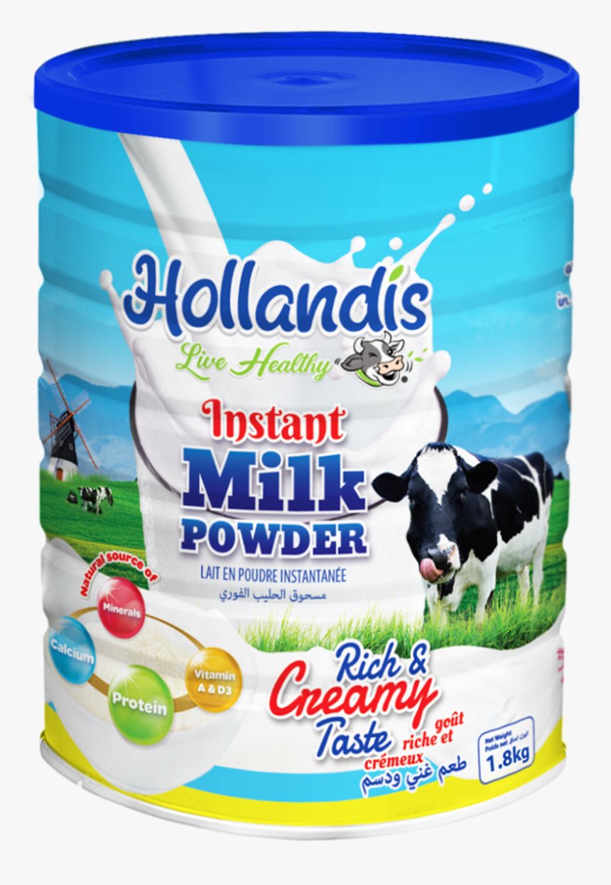 Hollandis Instant Milk Powder Tin Can 18kg, HD Png Download, Free Download