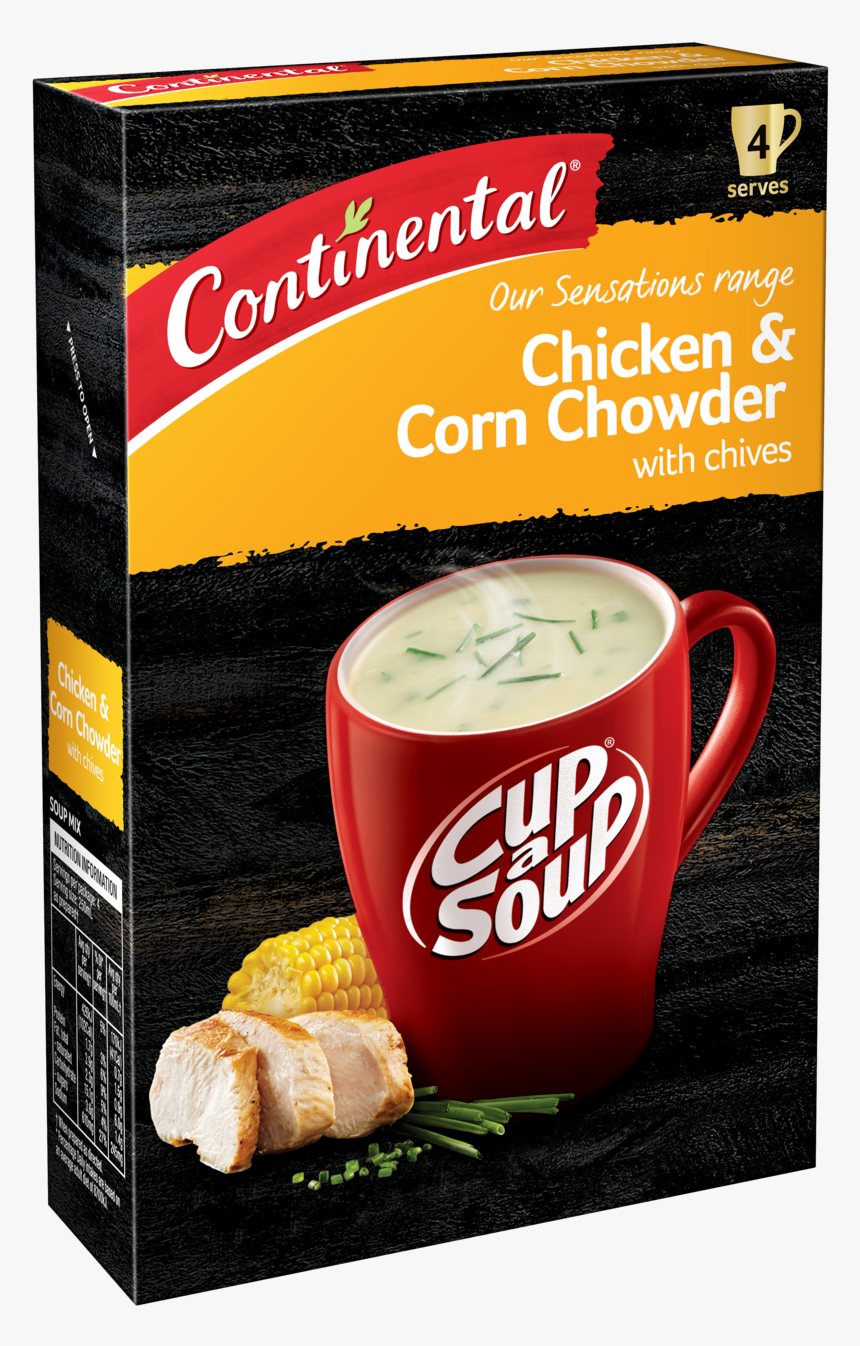 Chicken And Corn Chowder With Chives - Cup A Soup Creamy Chicken, HD Png Download, Free Download