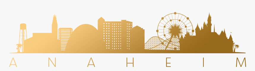 Silhouette Anaheim Skyline, HD Png Download, Free Download