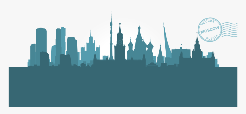 Transparent Destroyed City Clipart - Moscow Silhouette Vector Free Download, HD Png Download, Free Download