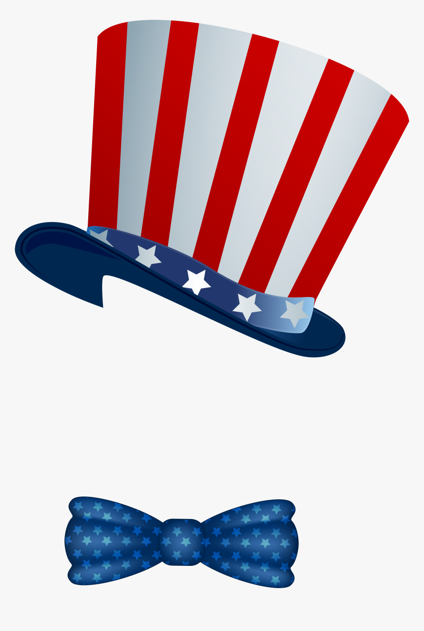 Bow Clipart Flag - Transparent Background Uncle Sam Hat, HD Png Download, Free Download