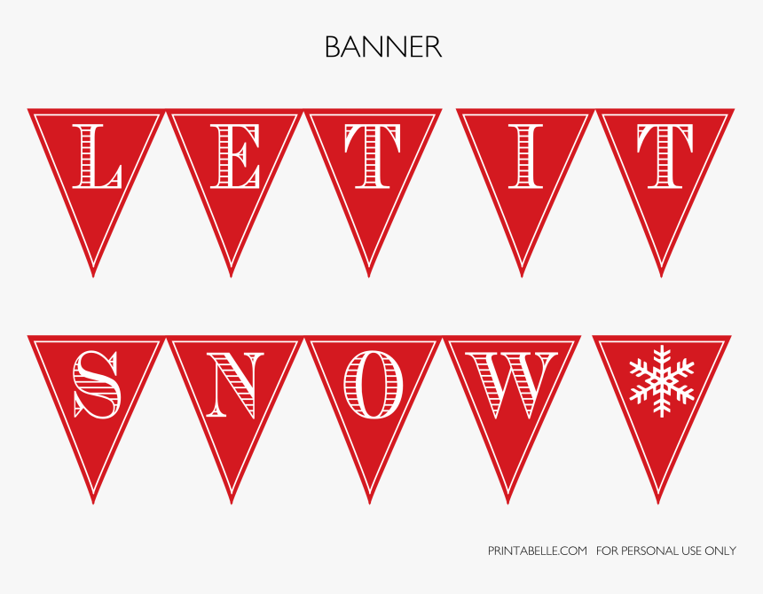 Free Printable Winter Banners, HD Png Download, Free Download