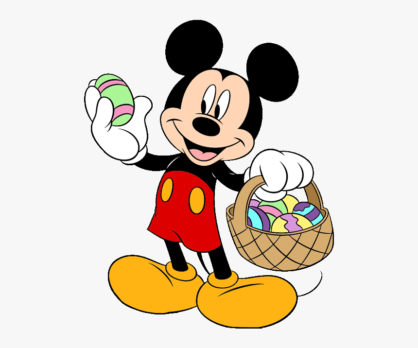 Disney Clipart Mickey Mouse And Friend - Happy Easter Mickey Mouse, HD Png Download, Free Download