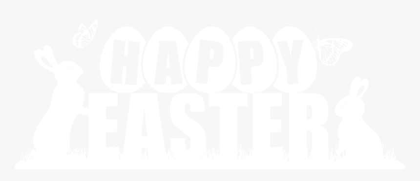 Transparent Happy Easter Clipart - Happy Easter Black White, HD Png Download, Free Download
