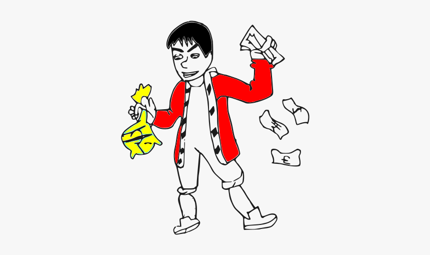 Wealthy Man - Rich Man - Cartoon, HD Png Download, Free Download