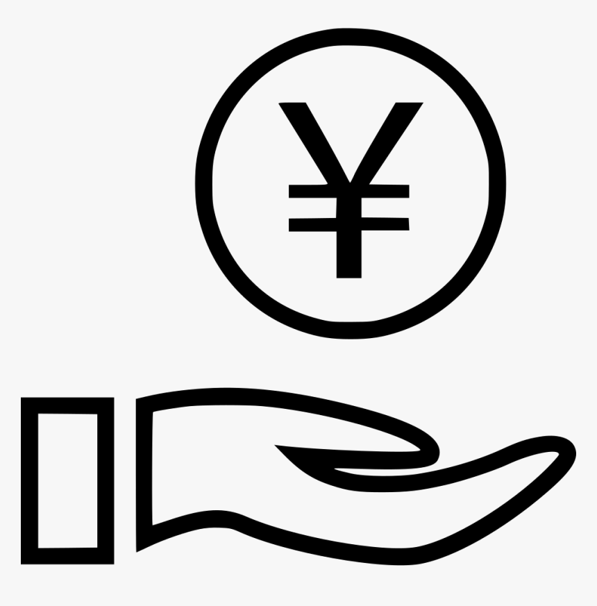 Yen Hands Hand Wealth Rich - Dollar Sign In Hand, HD Png Download, Free Download