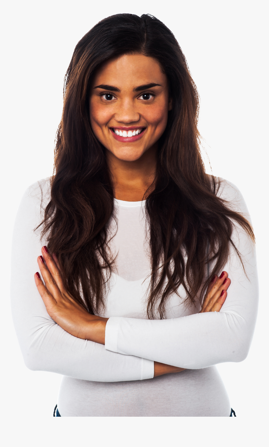 Standing Girl Free Commercial Use Png Image - Brown Woman Png, Transparent Png, Free Download