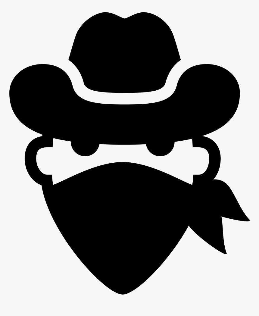 Bandit Filled Icon - Bandido Png, Transparent Png, Free Download