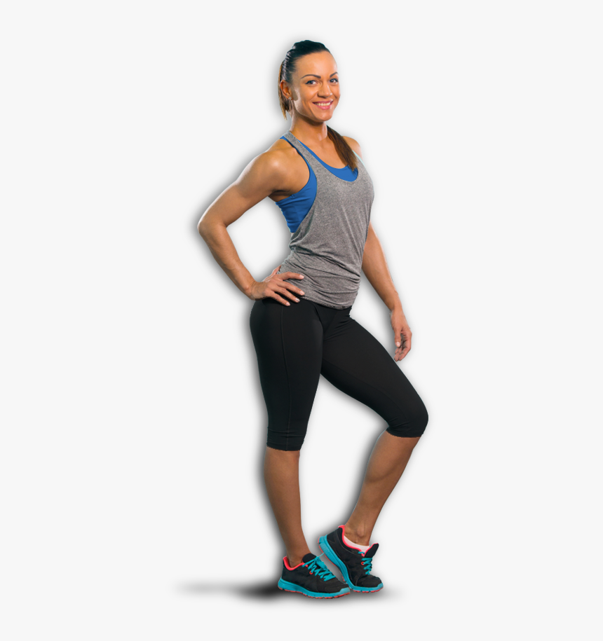Fitness Girl Png - Fitness Girl Standing Png, Transparent Png, Free Download