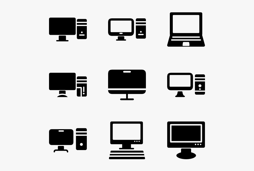 Computer - Pc Icon Png Vector, Transparent Png, Free Download