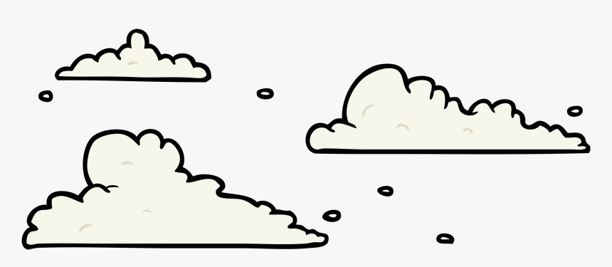 Line Drawing Of Clouds Clipart , Png Download - Clouds Line Art, Transparent Png, Free Download