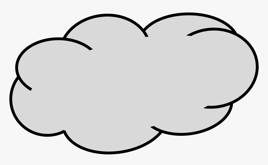 Rain Clouds Clipart The Cliparts - Grey Cloud Clipart, HD Png Download, Free Download