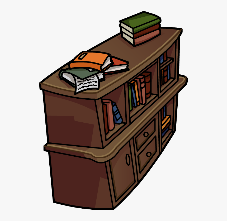 Club Penguin Wiki - Club Penguin Bookshelf, HD Png Download, Free Download