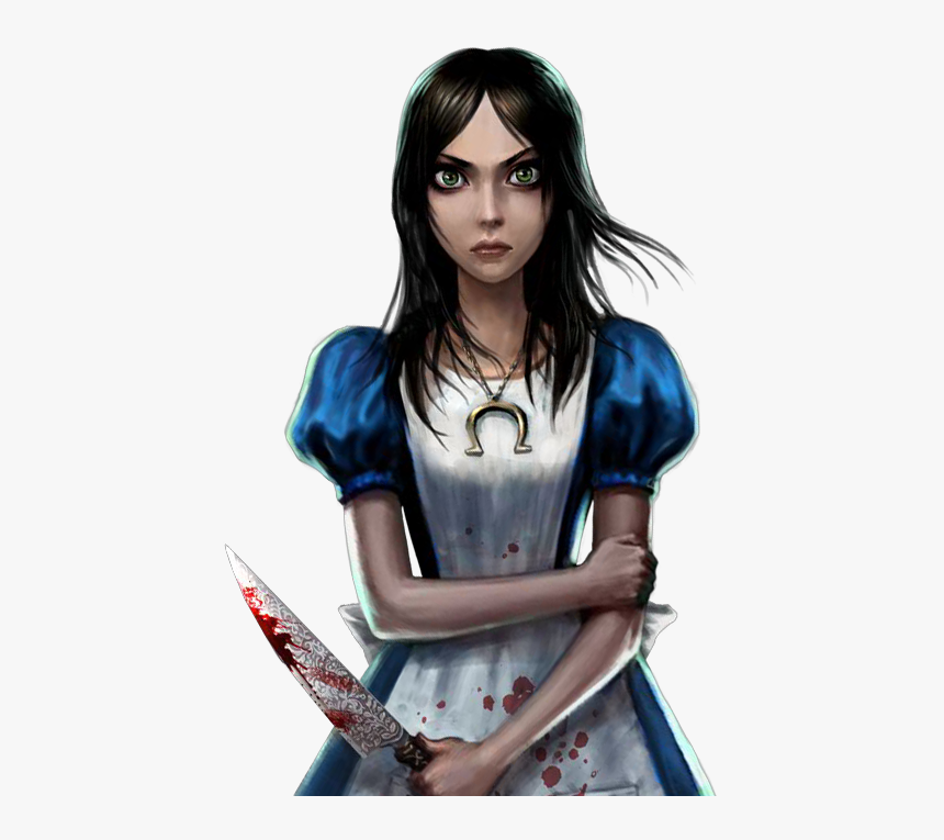 Black Character,long Hair,art - Alice Madness Returns Png, Transparent Png, Free Download