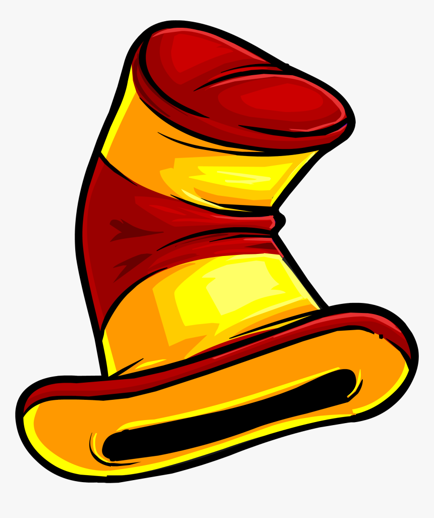 Red And Yellow Stripey Hat - Crazy Hats Clipart Png, Transparent Png, Free Download