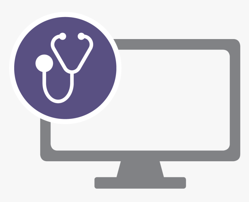 Vector Royalty Free Healthcare Clipart System - Computer Monitor, HD Png Download, Free Download
