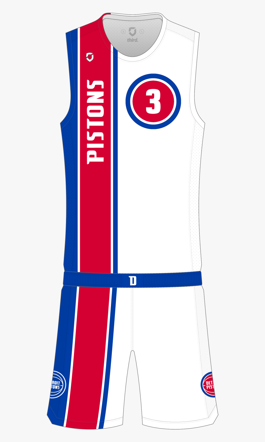 Detroit Pistons Alternate - Basketball Jersey Design Detroit Pistons, HD Png Download, Free Download