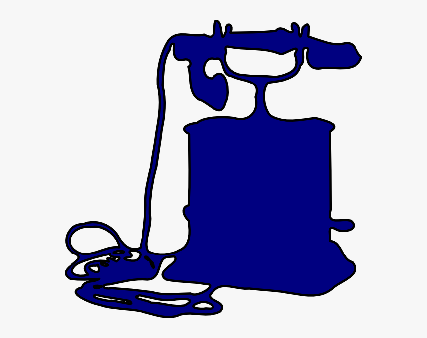 Telephone Outline Clip Art At Clker - Old Phone Silhouette Png, Transparent Png, Free Download