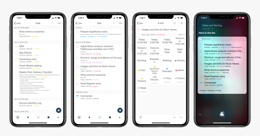 Goodtask"s Smart Lists Can Also Be Configured As Siri - Ios 13 Health App, HD Png Download, Free Download
