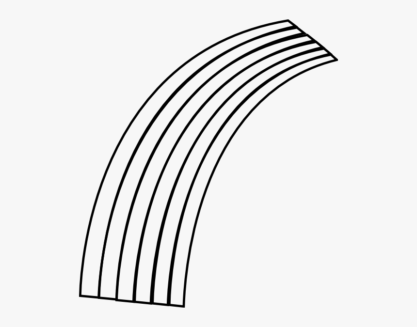 Outline Panda Free Images - Half Rainbow To Colour, HD Png Download, Free Download