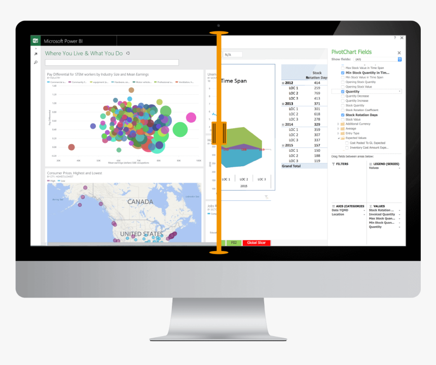 Hillstar Business Intelligence Power Bi Excel Microsoft - Power Bi Transportation Dashboard, HD Png Download, Free Download