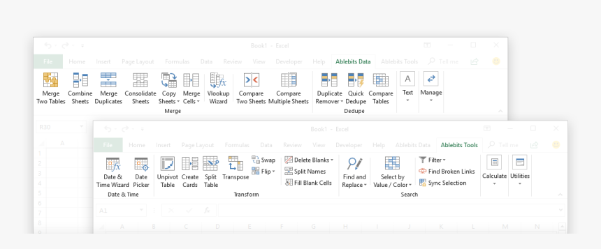 Ultimate Suite For Microsoft Excel - Ablebits Tools Excel, HD Png Download, Free Download