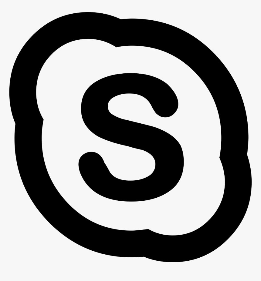 Social Skype Outline - Copyright Icon Png, Transparent Png, Free Download