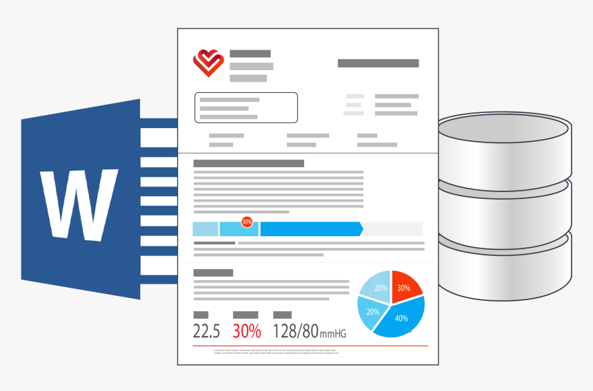 Graphic Of An Example Template With Ms Word Icon - Graphic Design, HD Png Download, Free Download