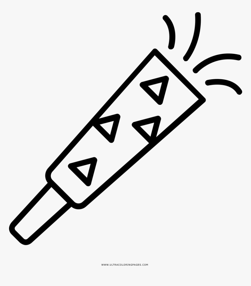 Party Blower Coloring Page - Party Horn, HD Png Download, Free Download