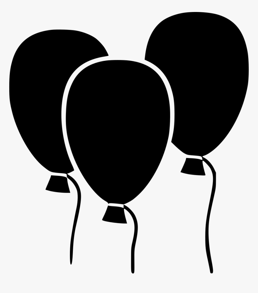 Black Balloons Png - Balloons Png Black And White, Transparent Png, Free Download