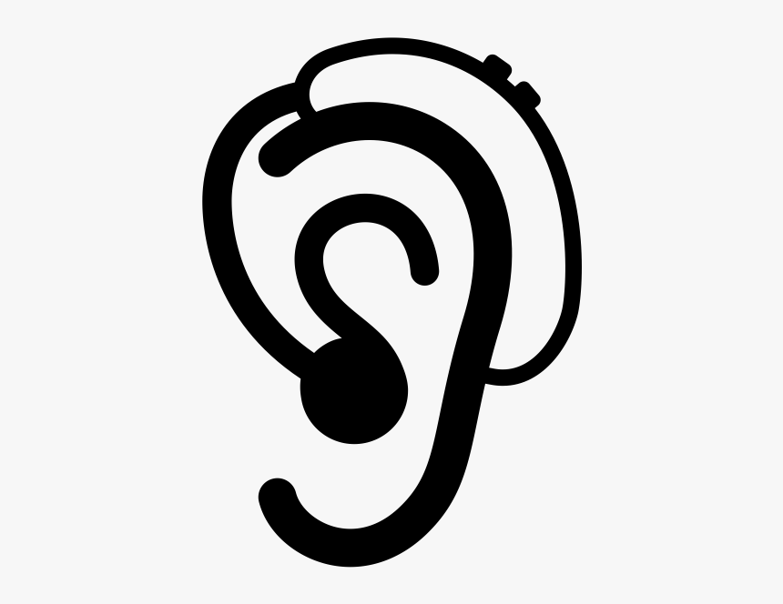 Using Hearing Aids - Ear With Hearing Aid Icon, HD Png Download, Free Download