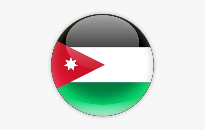 Jordan Flag - Jordan Flag Circle Png, Transparent Png, Free Download