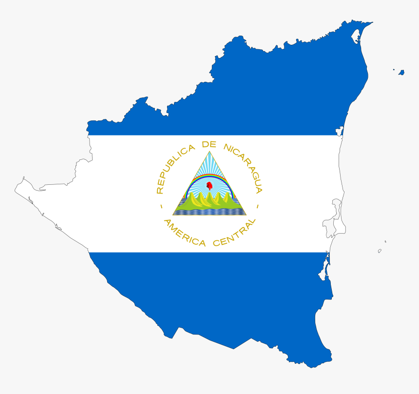 Israel And Nicaragua To Re-establish Diplomatic Ties - Nicaragua Map Flag Png, Transparent Png, Free Download