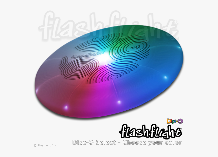 Flashflight Led Light Up Flying Disc Disc O Select"
 - Circle, HD Png Download, Free Download