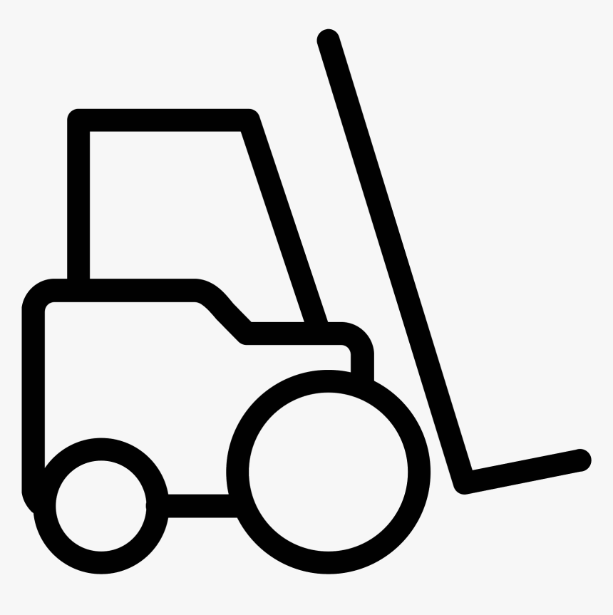 Forklift Drawing Vector - Fork Lift Icon, HD Png Download, Free Download