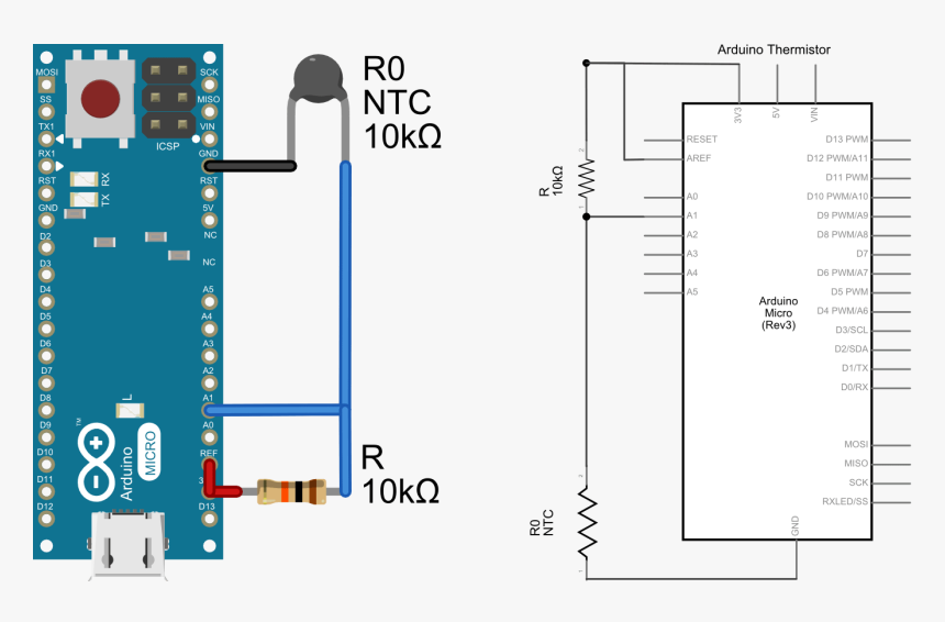 Ntc Temperature Sensor Arduino, HD Png Download, Free Download