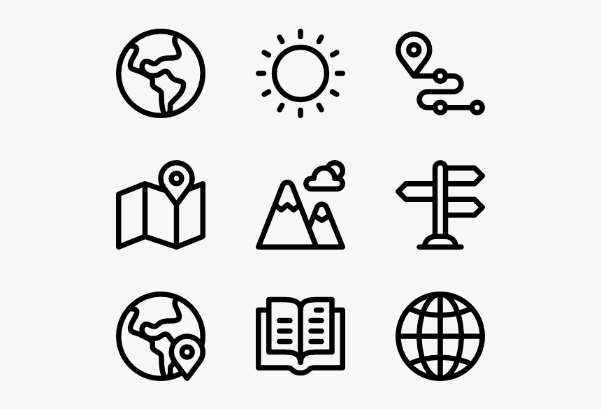 Geography - Design Icons Vector, HD Png Download, Free Download