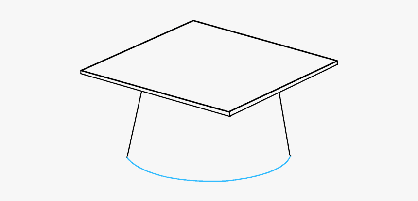 How To Draw Graduation Cap - Line Art, HD Png Download, Free Download