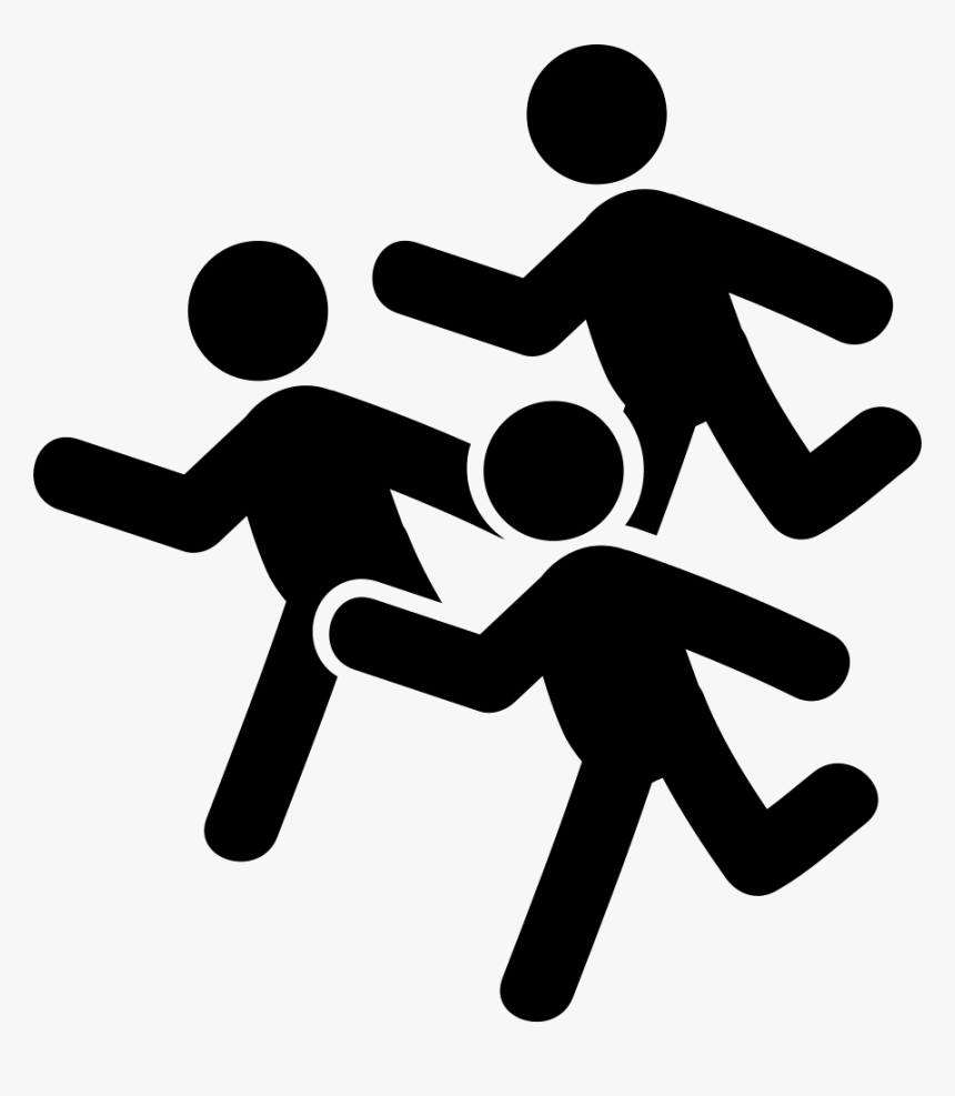 Group Of Men Running - Running Child Icon, HD Png Download, Free Download