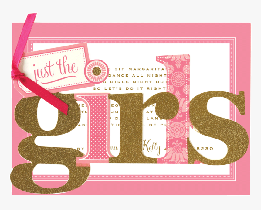 Blank Girls Night Invitation, HD Png Download, Free Download