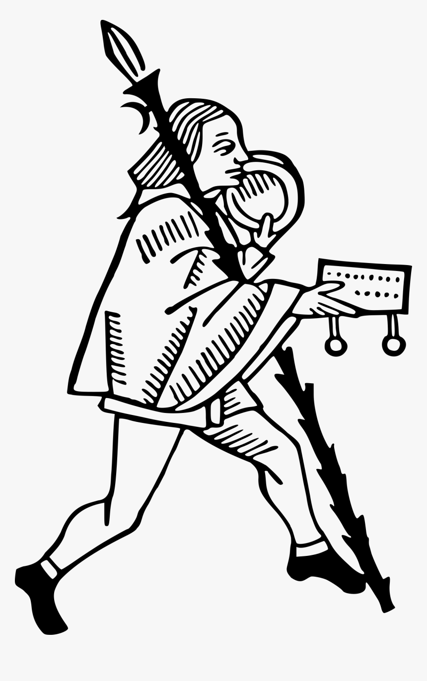 Medieval City Messenger Clip Arts - Medieval Drawing Png, Transparent Png, Free Download
