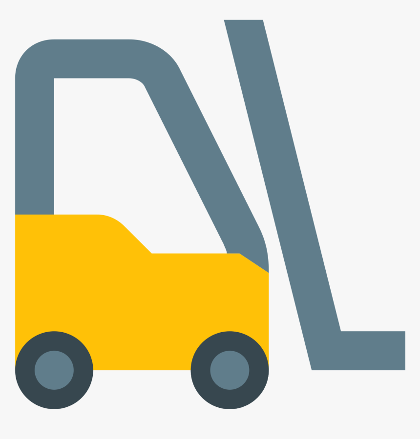 Computer Icons Truck Cargo Clip Art Industry - Yellow Forklift Icon Transparent, HD Png Download, Free Download