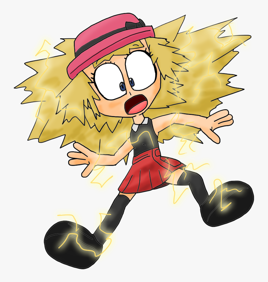 Serena Electroshocked By Juacoproductionsarts - Electroshock Pokemon, HD Png Download, Free Download